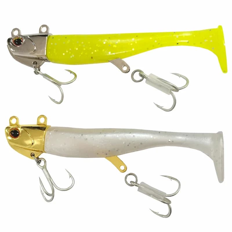 Leurre souple lumineux maquereau 24g/105mm - Appât artificiel pour bar et vivaneau - Pêche en mer