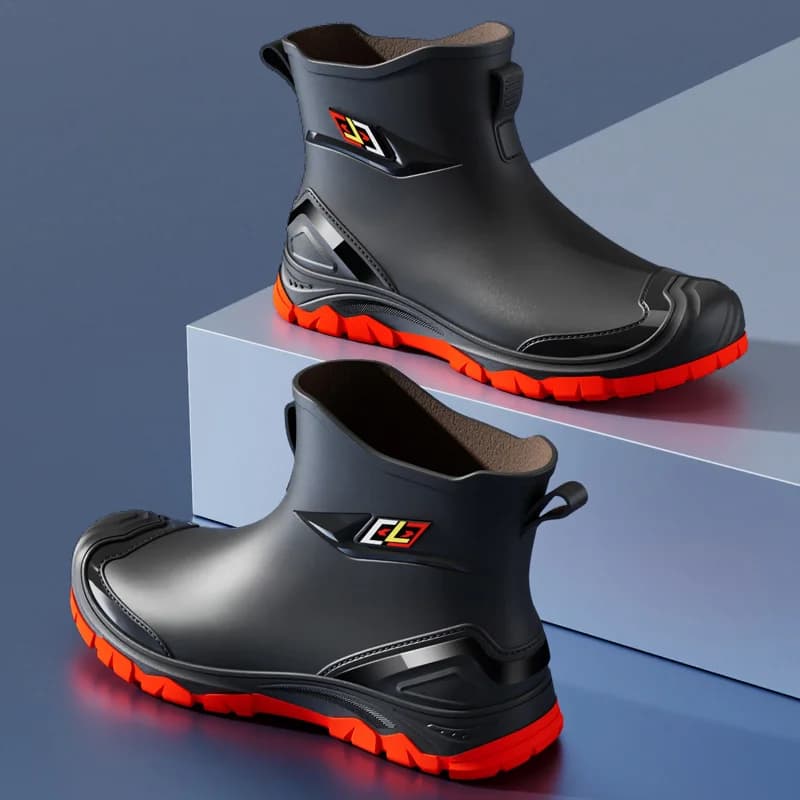 Bottes de pêche homme caoutchouc qualité supérieure antidérapantes imperméables travail extérieur
