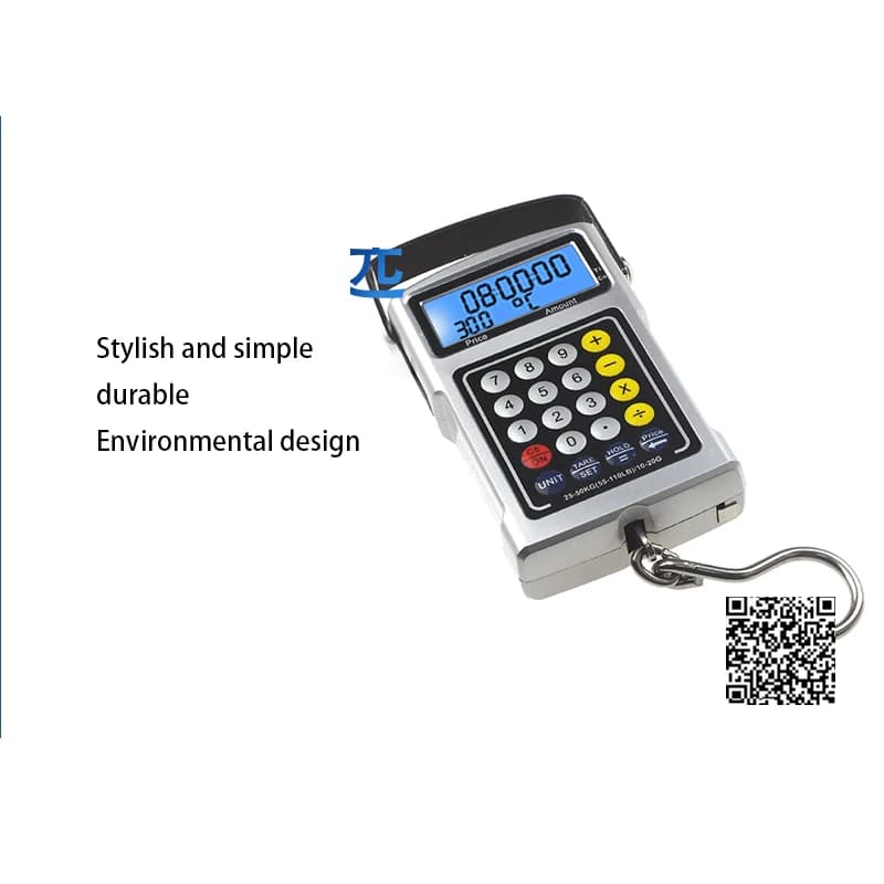 Balance électronique multifonction portable 50kg - Pèse-poisson et pèse-bagage digital précis ZJMZYM