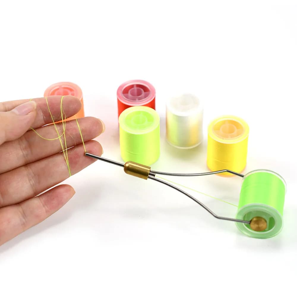 Fil de montage MNFT 2 bobines 150D polyester pour création de mouches artificielles - Matériel fly tying