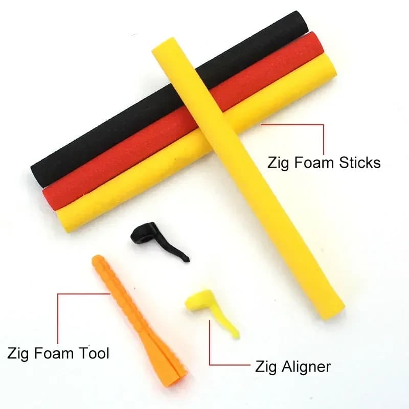 Kit Pêche à la Carpe avec Mousses Pop Up - Zig Rig Foam Accessoires Montages Hair Rig Method Feeder
