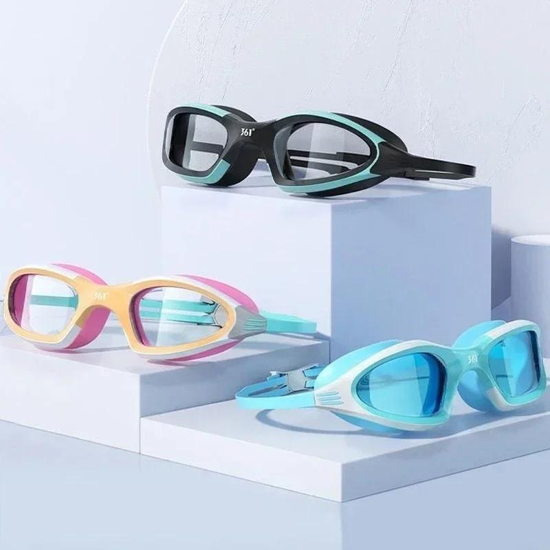 Lunettes natation professionnelles HD étanches anti-buée silicone bonnet natation compétition