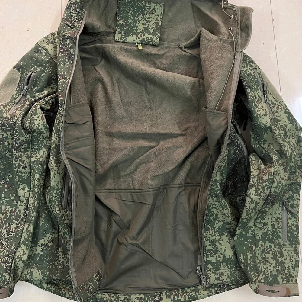 Veste tactique softshell Rucamo camouflage - Veste cargo pêche sports outdoor imperméable