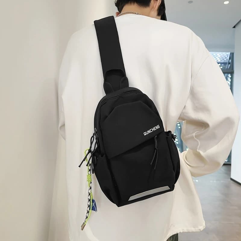 Sac bandoulière sport cyclisme randonnée - Petit sac poitrine homme femme tablette léger montagne