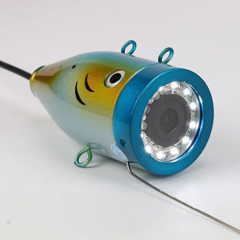 Système de pêche sous-marine WF01B IP68 avec 18 LED et visière anti-reflets pour câbles 15/30/50m optionnels étanches