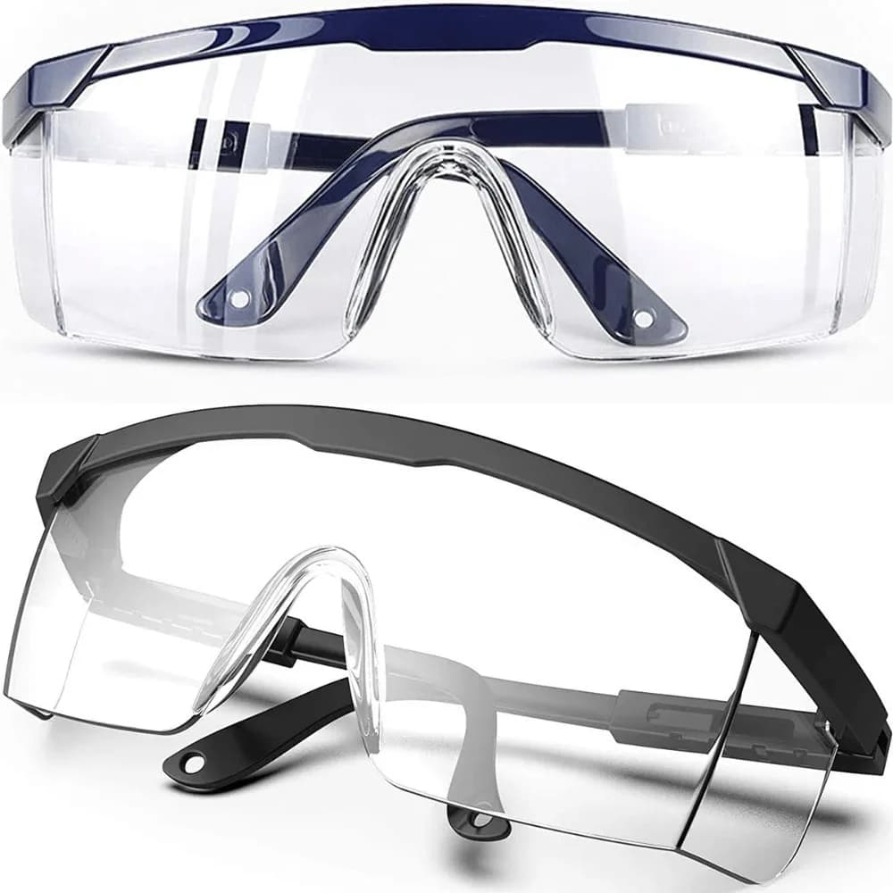 Lunettes de sécurité anti-buée 1/2 paires - Protection yeux labo, industriel, réparation pêche professionnelle
