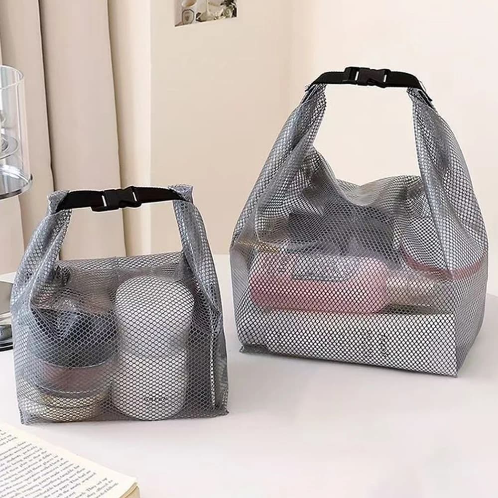 Sac de rangement maquillage voyage étanche - Grande capacité portable pour piscine et activités extérieures