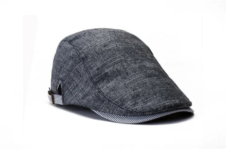 Béret en lin herringbone pour pêche été homme femme style Gatsby ivy