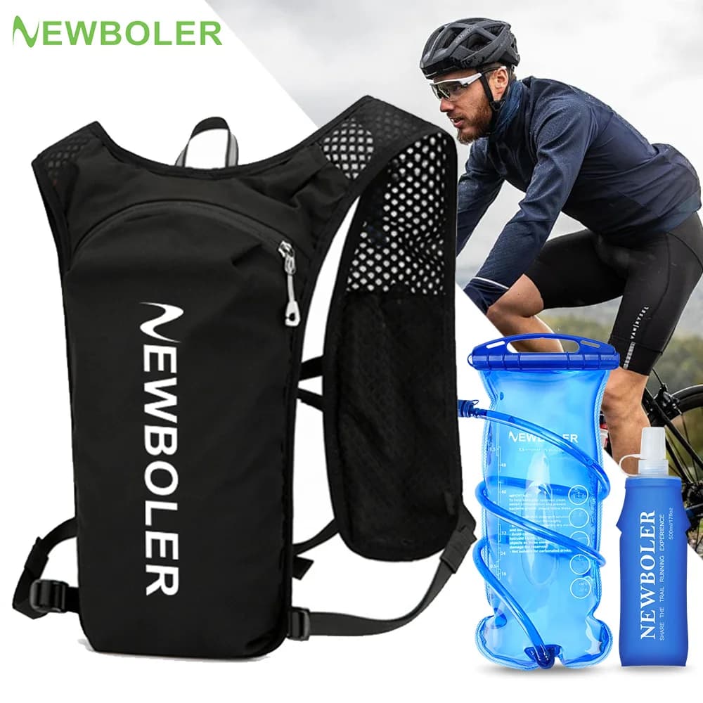 Sac à dos trail running 5L ultra léger avec système d'hydratation pour randonnée pêche active