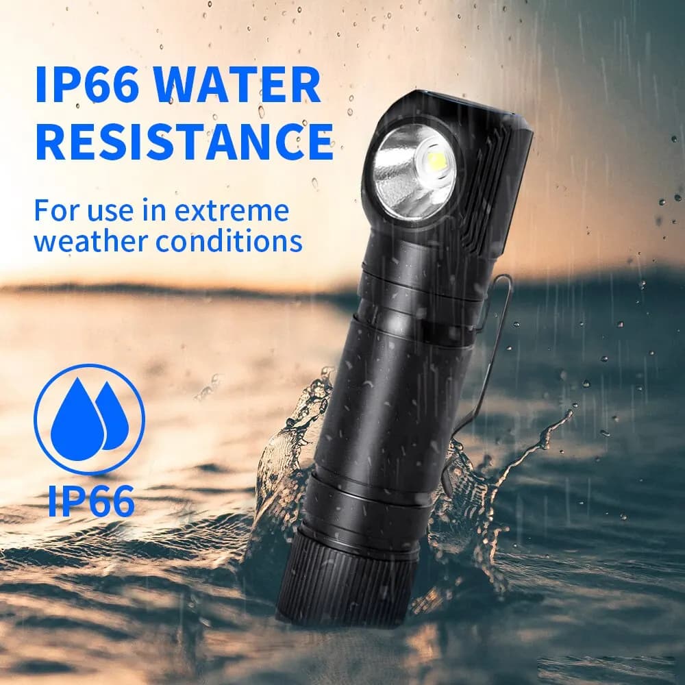 Frontale NATFIRE HS50 rechargeable USB-C 1000lm 3400mAh avec queue magnétique pour pêche et camping