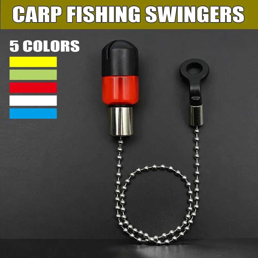 Indicateur morsure carpe avec chaîne acier - Swinger pour pêche à la carpe et gros poissons