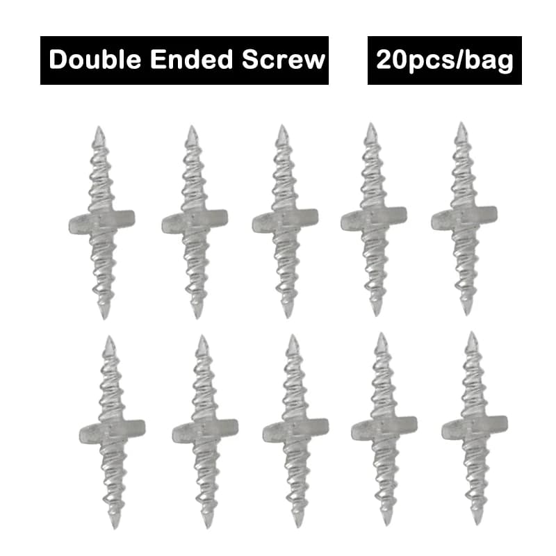 Vis double extrémité 10/20 pièces pour bouillettes pop-up et montages cheveu en pêche carpe