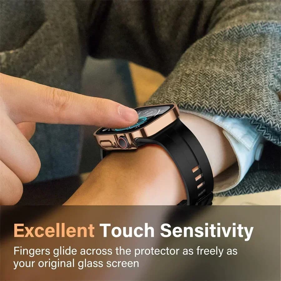 Étui de protection étanche et coque verre trempé pour Apple Watch 7 8 9 45mm 41mm - Accessoire iWatch 5 SE 6 44mm 40mm