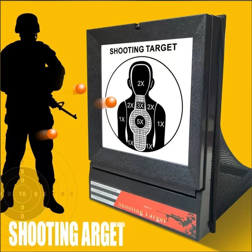 Cible airsoft avec filet piège support papier entraînement BB plombs intérieur extérieur qualité A
