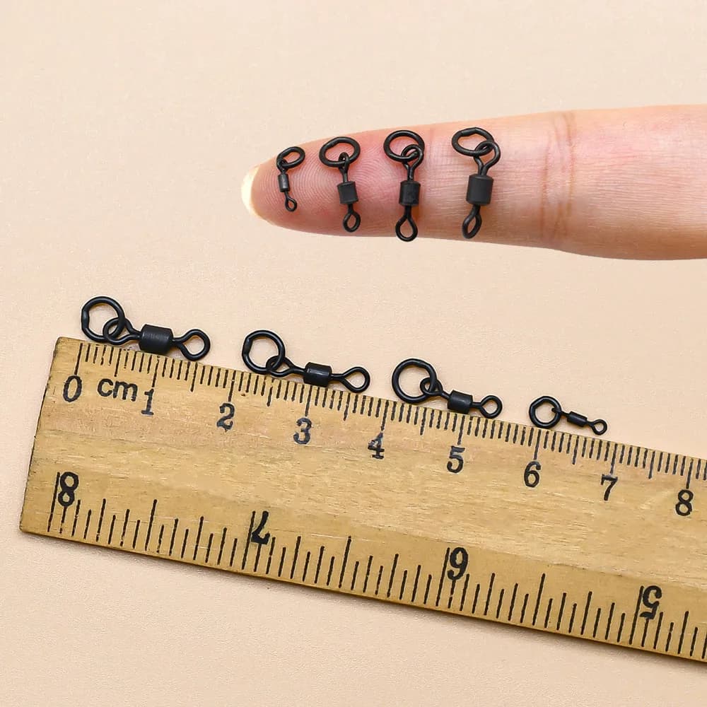 40 anneaux flexibles à changement rapide MNFT pour montages carpe - accessoires terminal tackle pêche