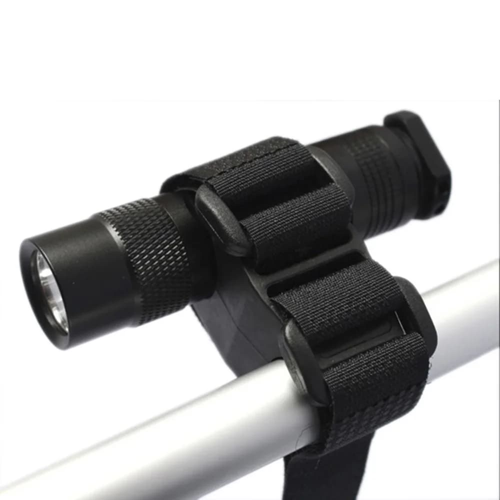 Support polyvalent pour lampe de vélo - Fixation à sangle pour éclairage VTT et pêche