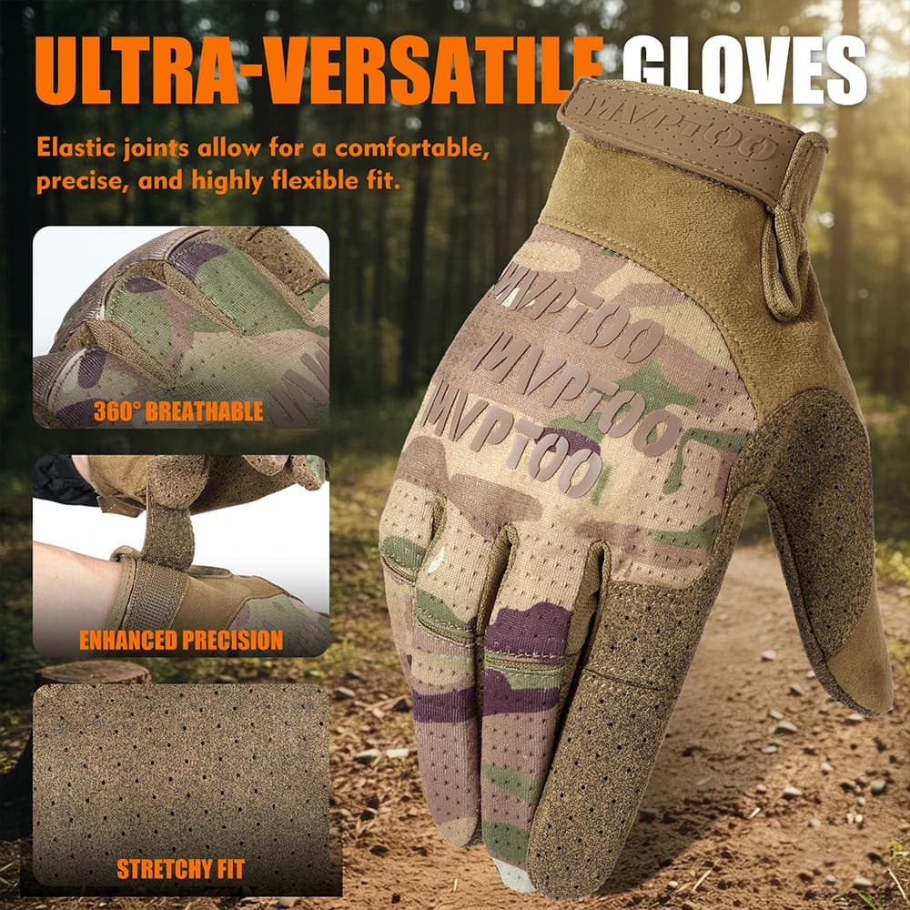 Gants de pêche compatibles écran tactile - Randonnée, camping, paintball et vélo pour pêcheurs actifs