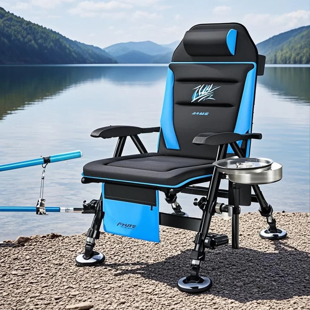 Chaise de pêche pliable et portable pour pêcheur européen - Confort et solidité garantis