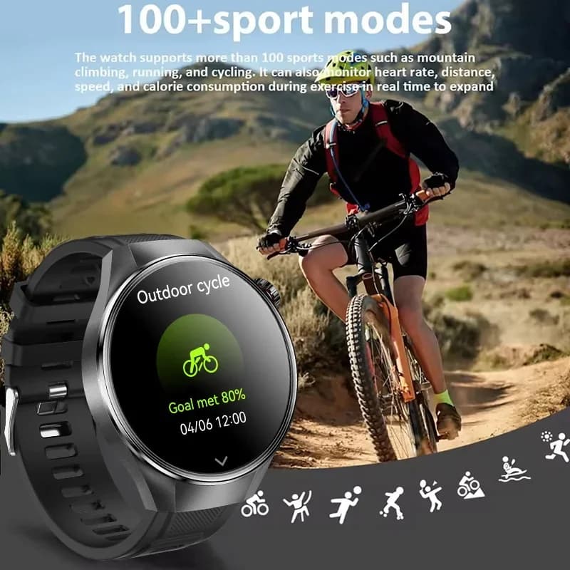 Smartwatch Originl G5 Plus 2025 : Écran AMOLED 1.75 pouces avec GPS, boussole et appels Bluetooth