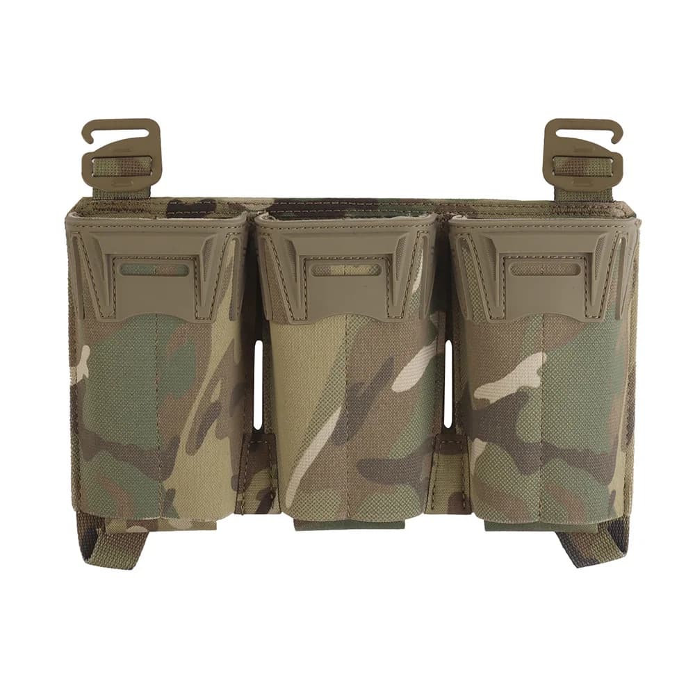 Pochette triple chargeur tactique pour pêche - Organisation équipement molle sub-zero