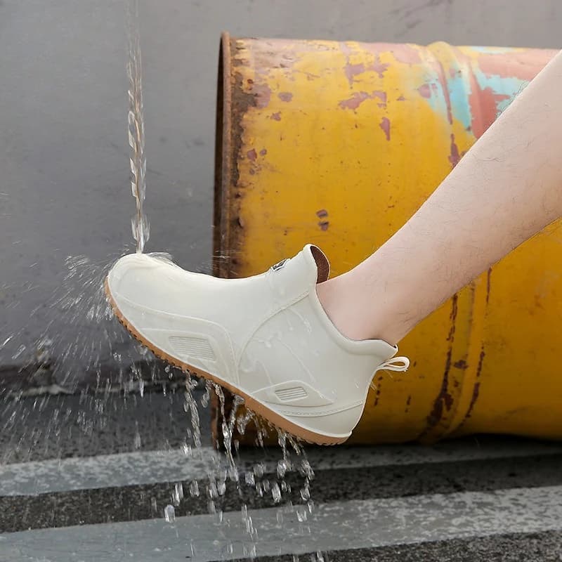 Nouvelles bottes de pluie courtes pour homme - Travail extérieur quatre saisons tendance