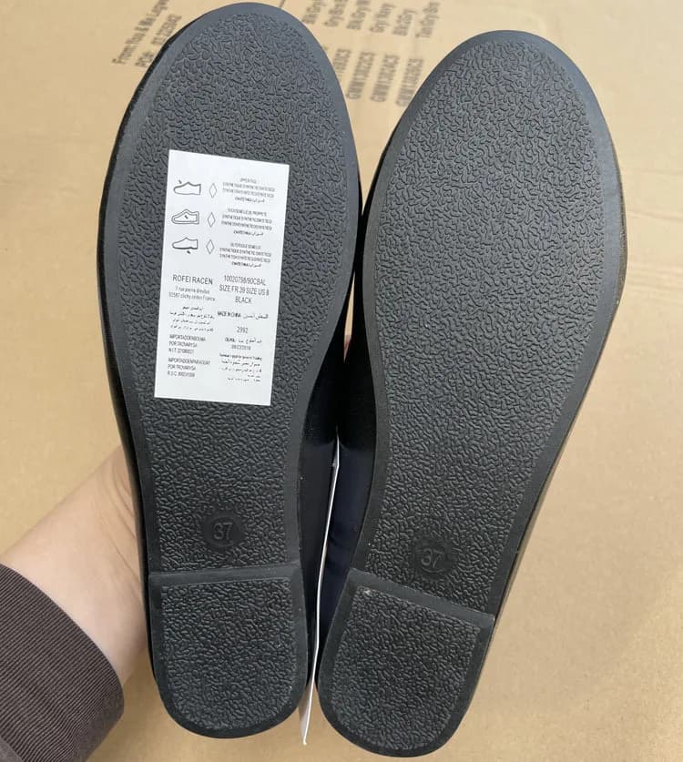 Ballerines femme élégantes nœud cuir confortables mules plates pêche casual chaussures d'été