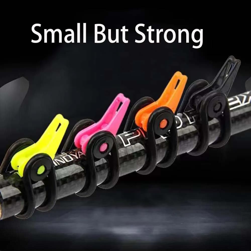 Porte-leurres sécurisé 10 pièces multicolores - système de fixation pour leurres souples et appâts