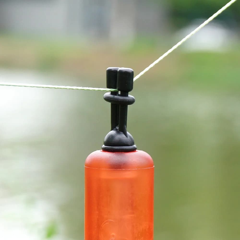 Indicateurs de touche Hirisi 2 pièces avec tubes fluorescents amovibles 6 couleurs pour pêche carpe