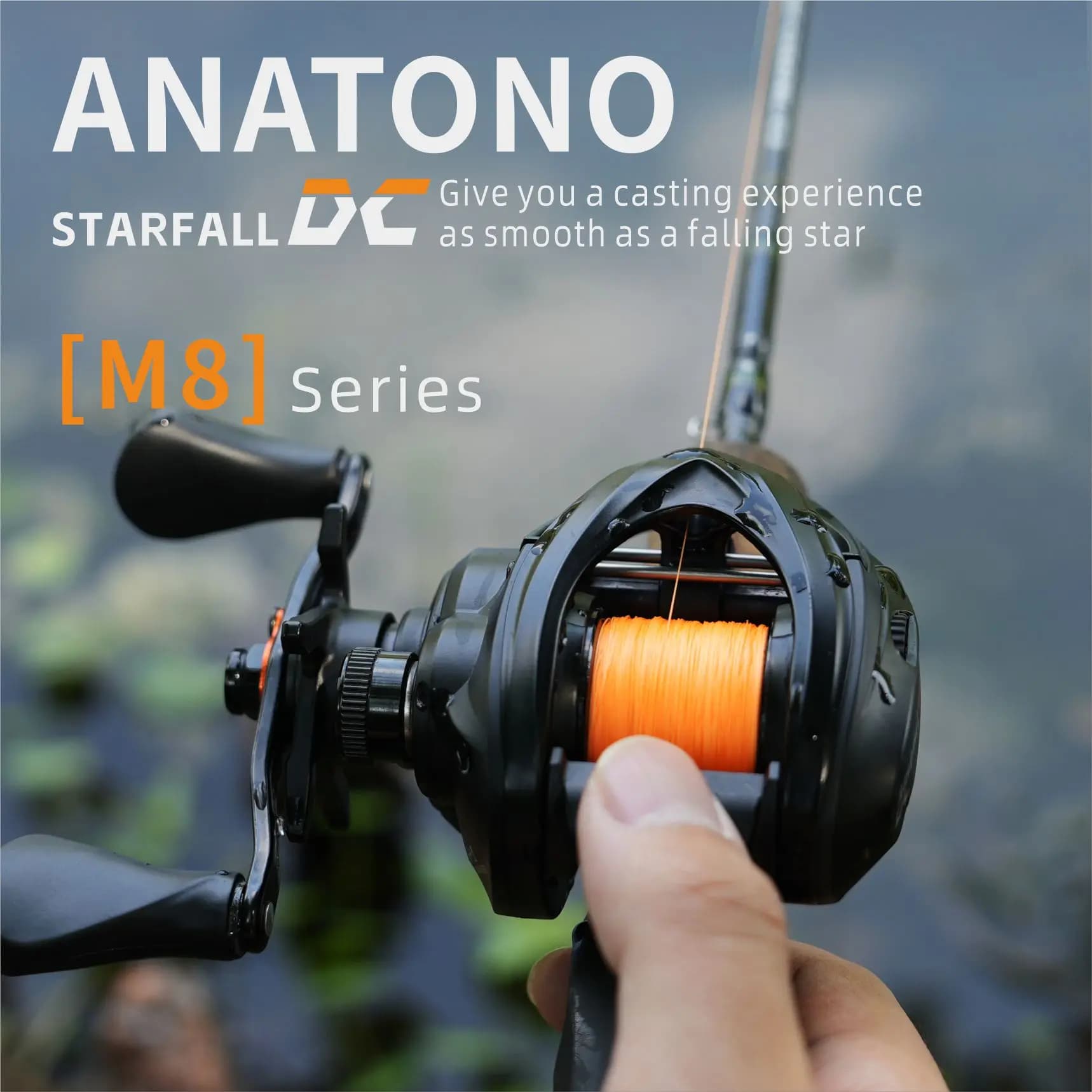 Moulinet casting frein numérique Starfall 149g ratio 7.0:1 - Pêche leurres léger haute performance