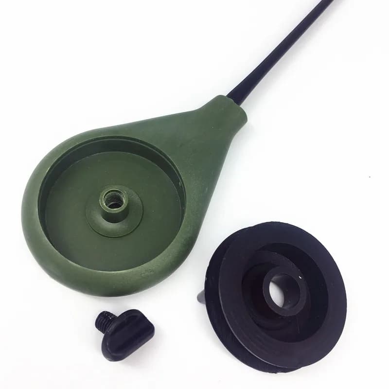 Canne à pêche poche ultra courte 18.5cm - Support portable pêche hivernale mer extérieur