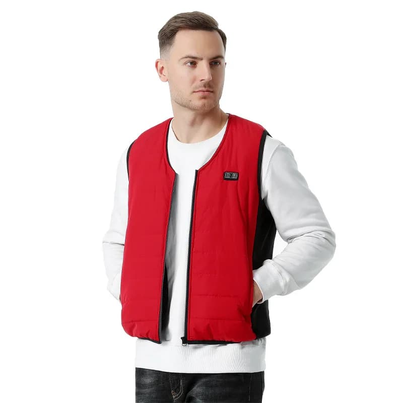 Gilet chauffant homme 12 zones contrôle intelligent - Veste thermique lavable pour pêche hiver plein air
