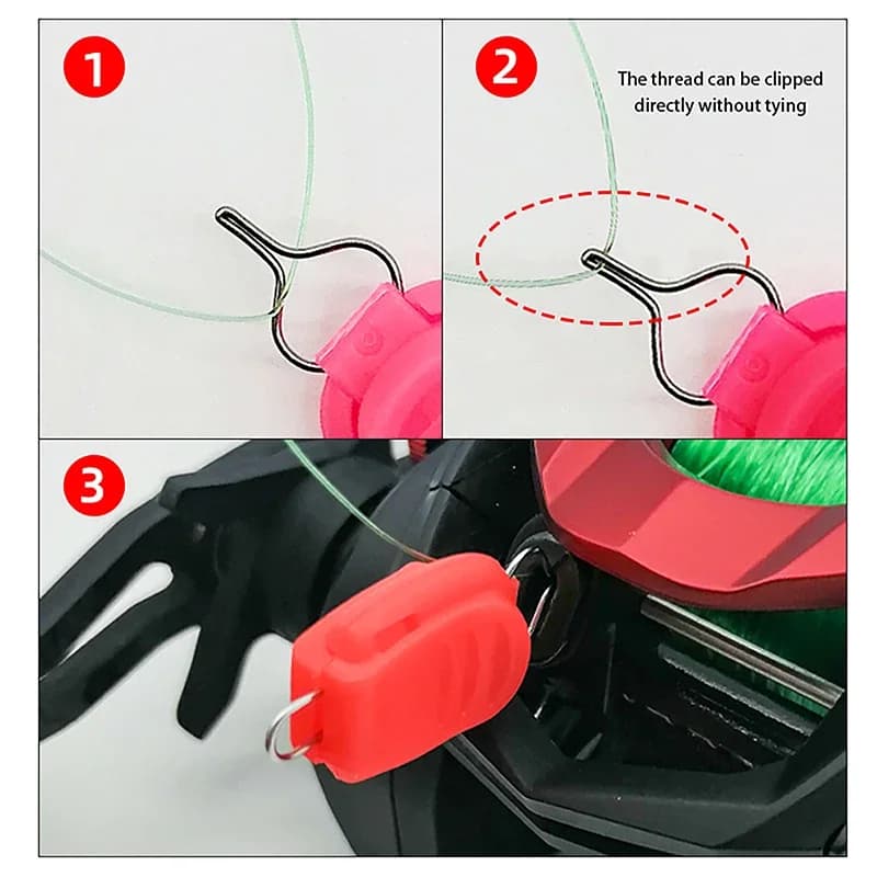5 clips de fixation pour moulinet casting, porte-ligne et stopper de pêche, accessoires pesca et tackle
