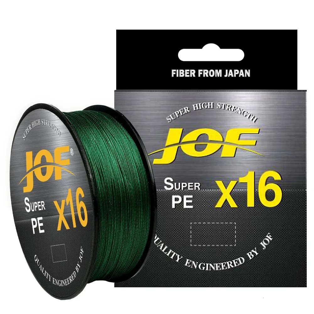 Ligne de pêche JOF X16 16 brins multifilament PE haute résistance 500M pour pêche sportive