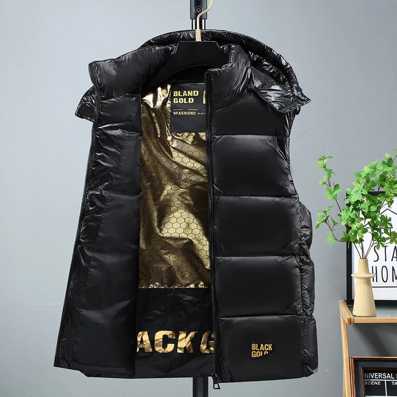 Veste matelassée sans manches homme - Doudoune légère zip printemps automne noir travail