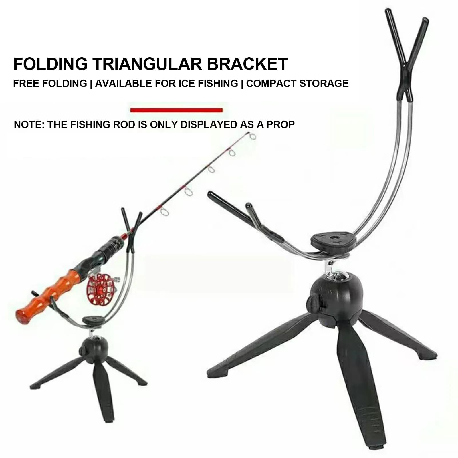 Support canne pêche glace réglable - porte-canne rack pole holder adaptable reels spinning