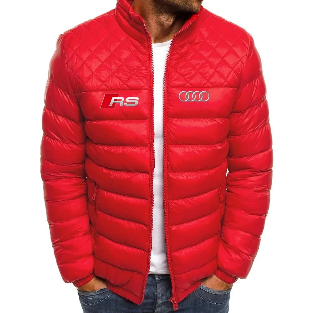 Veste chaude diamant pour pêche hivernale - Style streetwear avec fermeture chaîne - Homme
