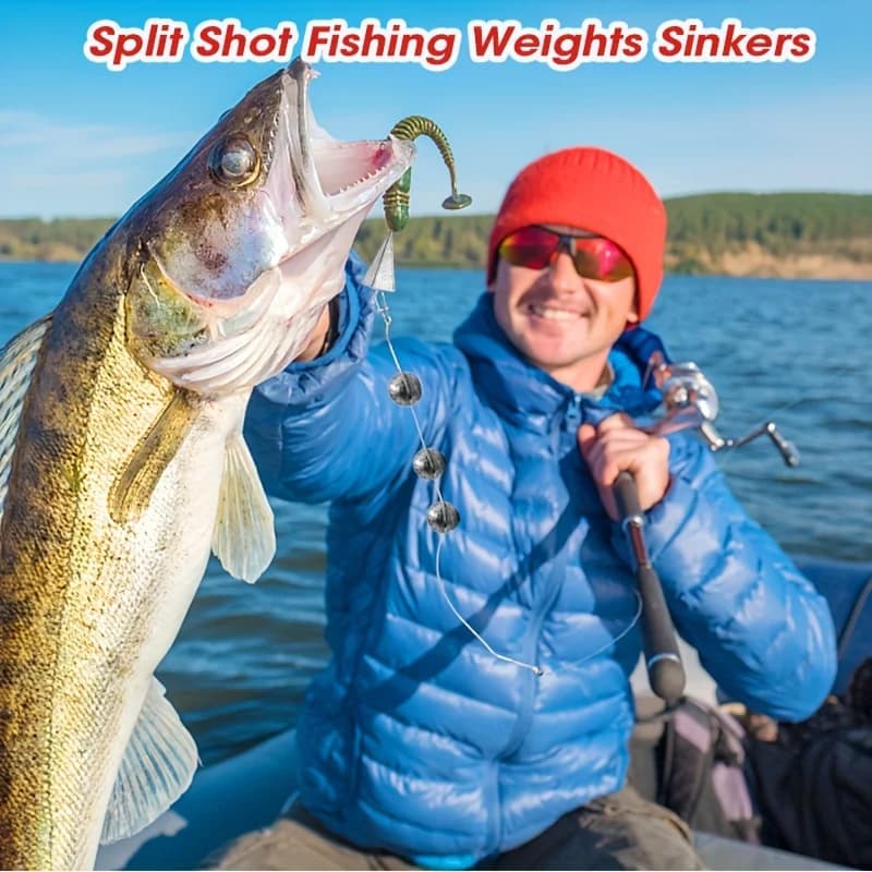 Plombs de pêche ronds amovibles Split Shot TAKEBAS, 7g 5g 4g 3g 2g 1g pour pêche fine