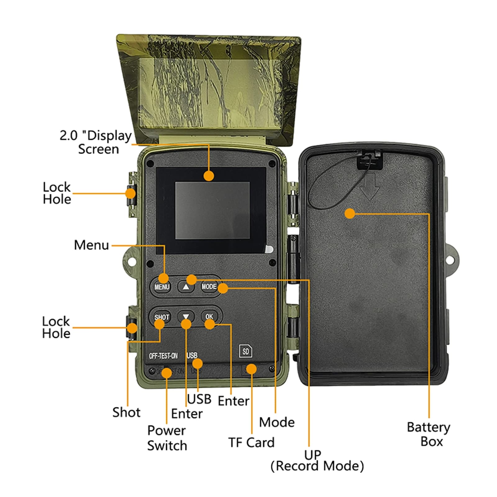 Caméra trail solaire 8K 60MP WiFi étanche pour observation extérieure des animaux de chasse nocturnes