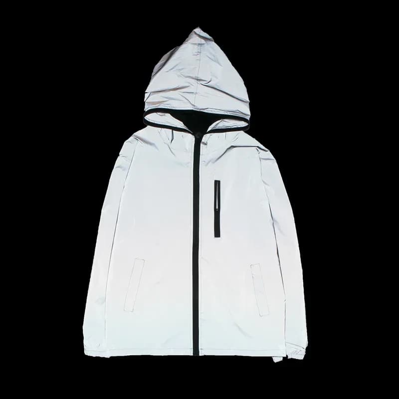 Veste réfléchissante unisexe brillante la nuit - Vêtement de sécurité pour pêche nocturne et urbaine