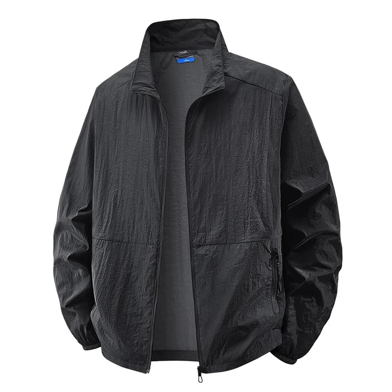 Veste pêche été grande taille 6XL à 8XL - Blouson ultra-fin anti-UV vêtement sport homme