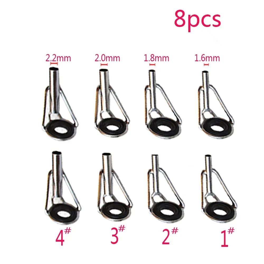 Anneaux de guidage pour canne à pêche 1.6mm-3.8mm acier inox - Kit réparation et remplacement anneaux