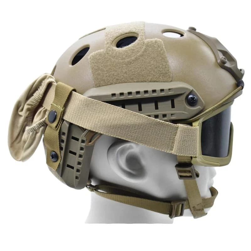 Sangles fixation lunettes tactiques MICH/ACH - Attache casque pêche protection yeux airsoft