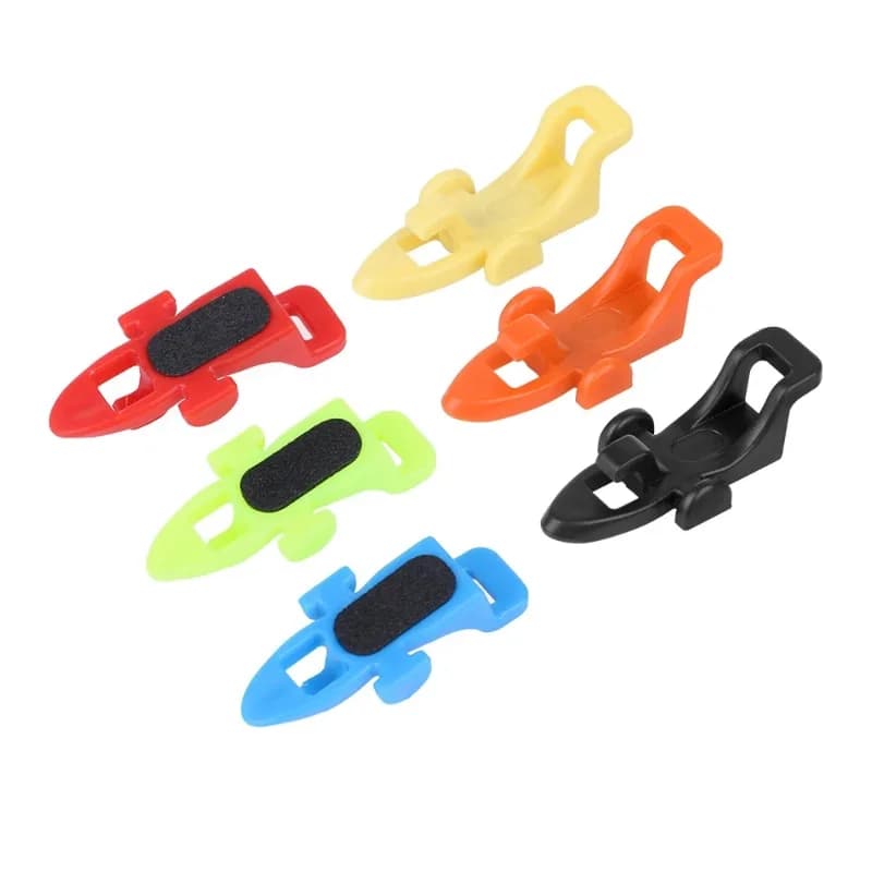 Support de leurres pour canne à pêche - Porte-leurres plastique avec crochet pour cuillers et leurres souples
