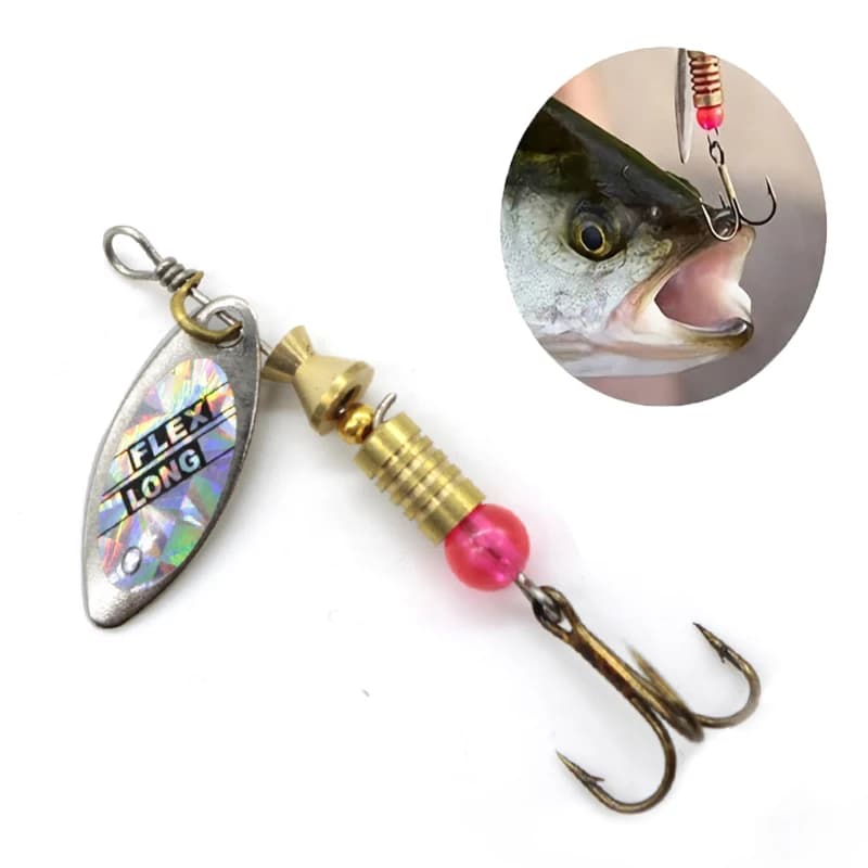 Leurre métal cuillère spinner 10 pièces pour brochet - Kit leurres artificiels wobblers crankbaits pêche carnassiers