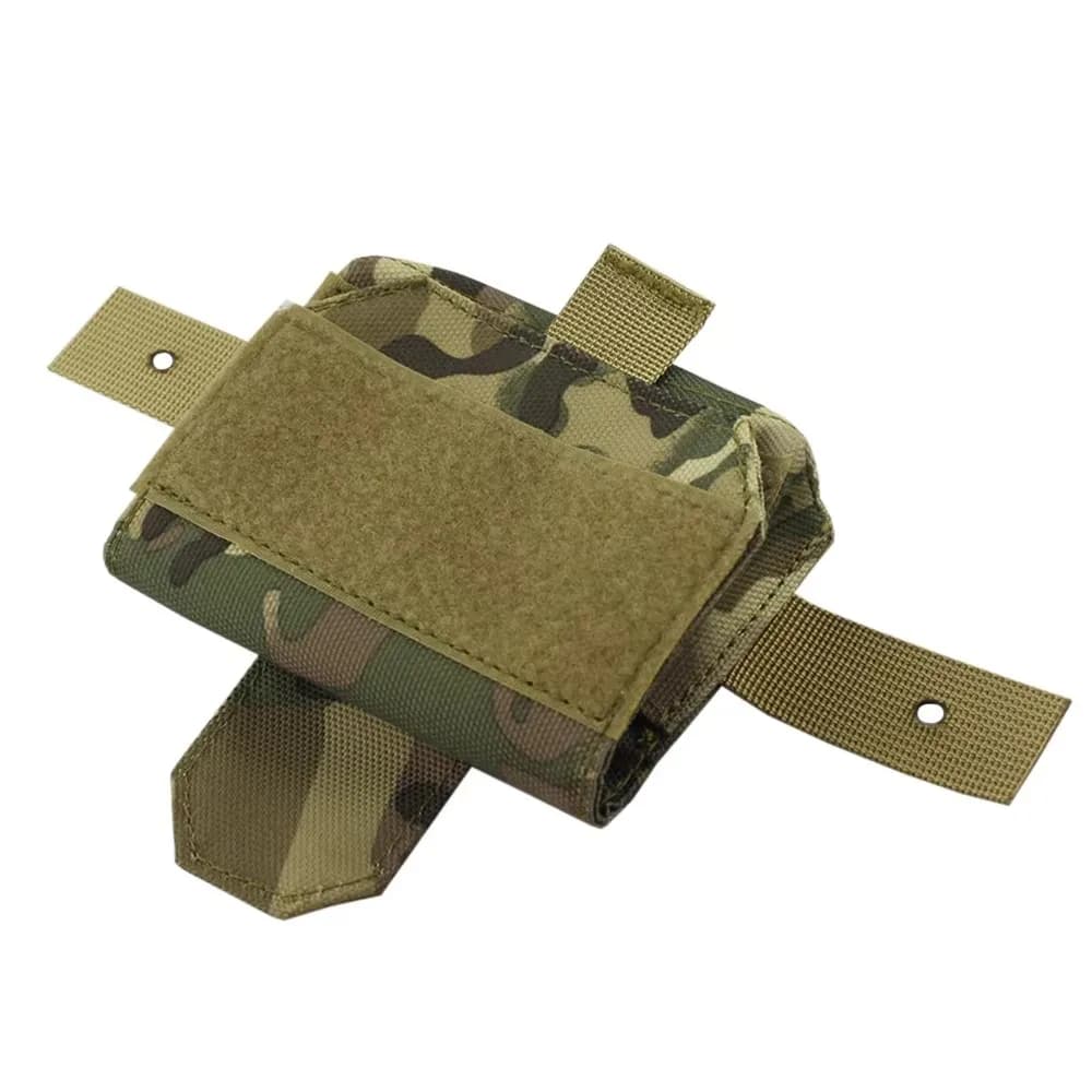 Pochette batterie pour casque tactique FAST équilibrage pêche airsoft chasse nocturne