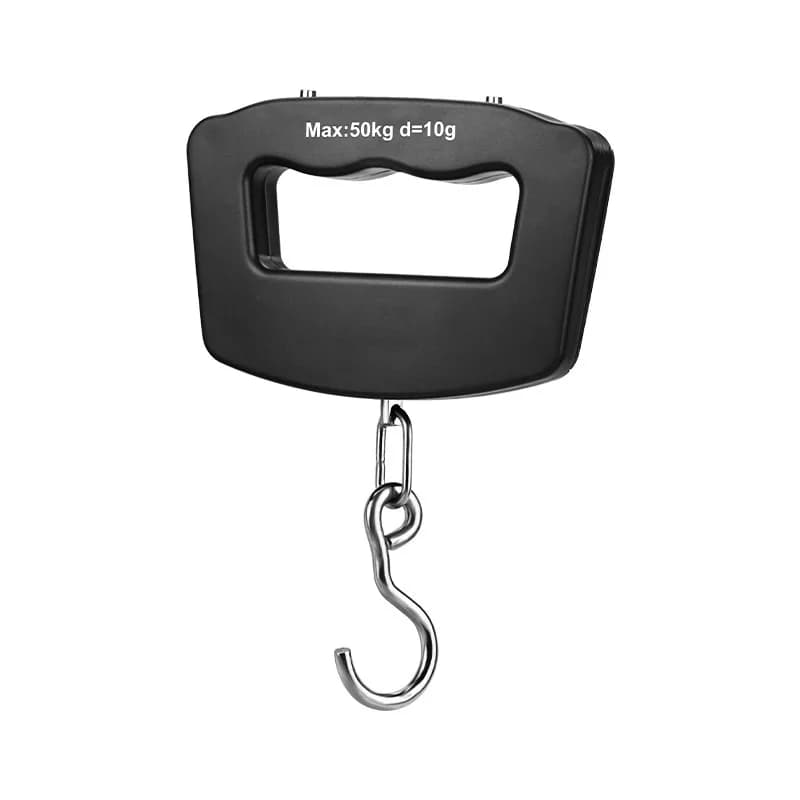 Balance électronique portable noire 50kg - Pèse-poissons de précision avec grande poignée