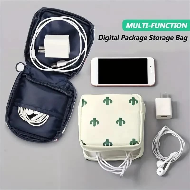 Trousse étanche pour serviettes hygiéniques femme - Organisateur portable avec motif cartoon