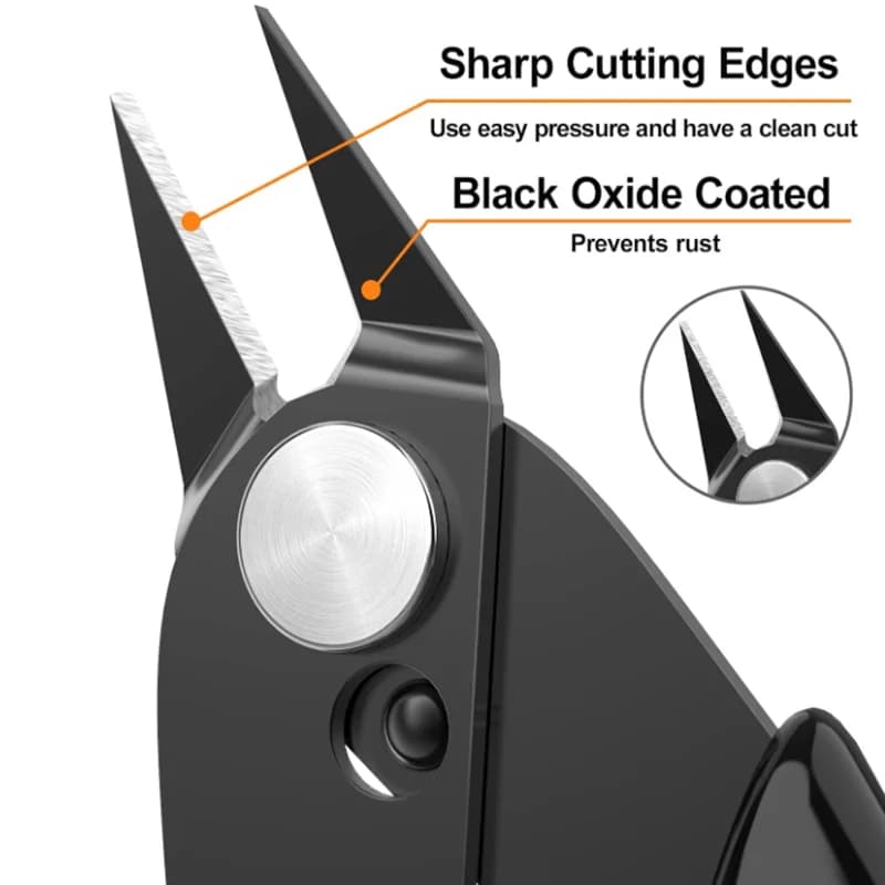 Pince coupante câble électrique 170mm coupe fil métal flush durable outil électricien professionnel