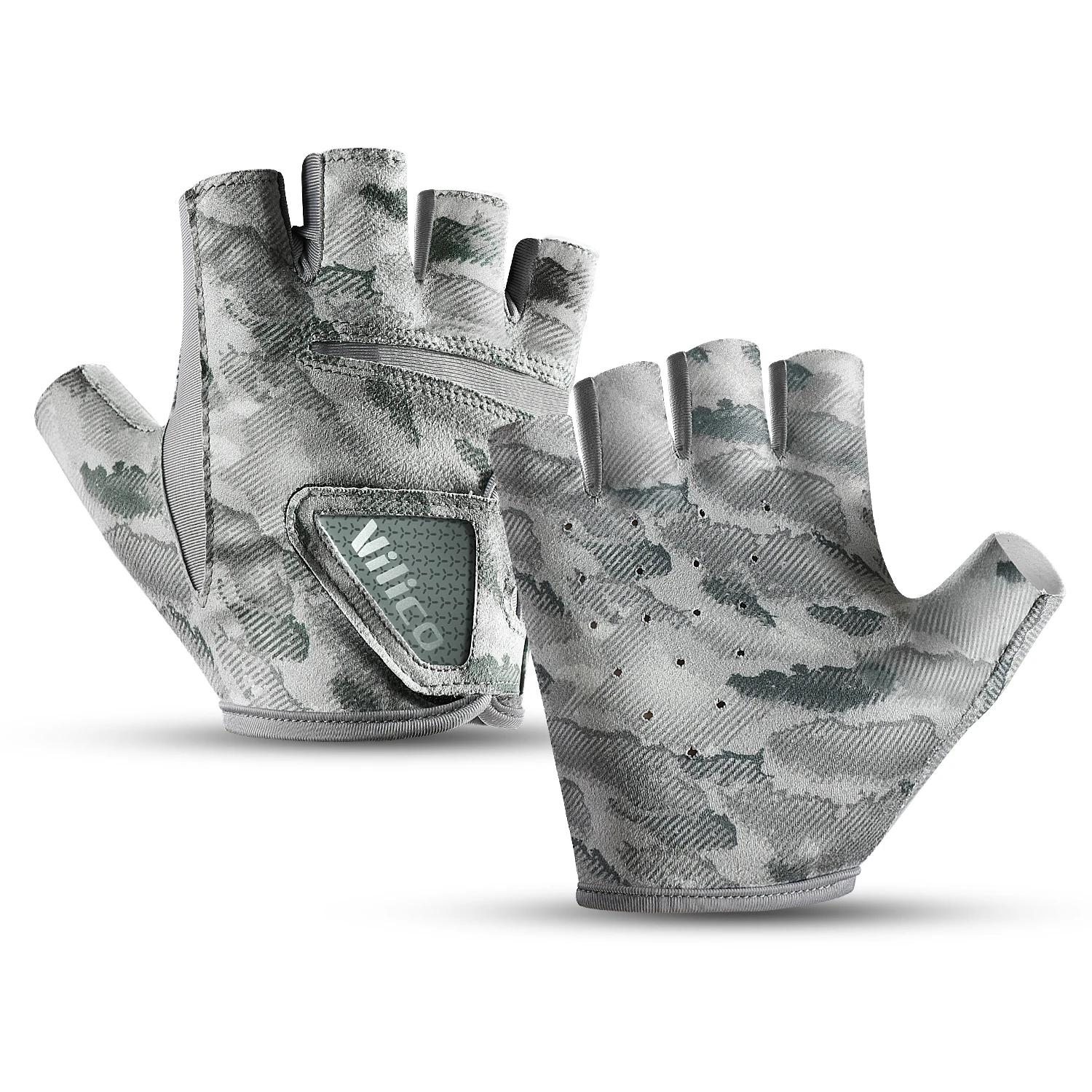 Paire gants pêche homme été route sub protection solaire antidérapants soie glacée respirants fins