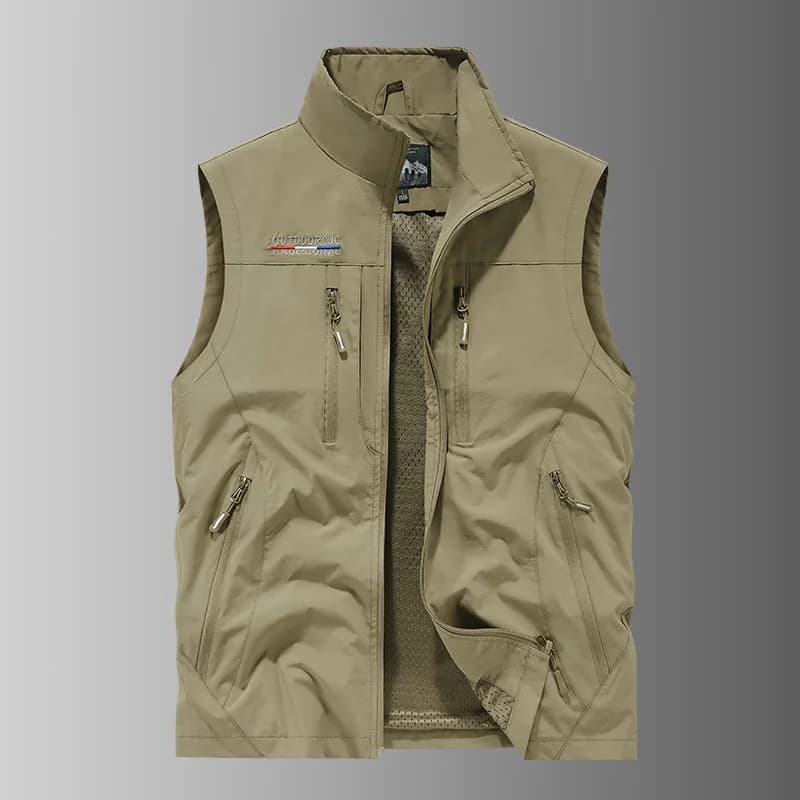 Veste capuche fonctionnelle imperméable séchage rapide multi-poches pêche extérieur automne hiver homme